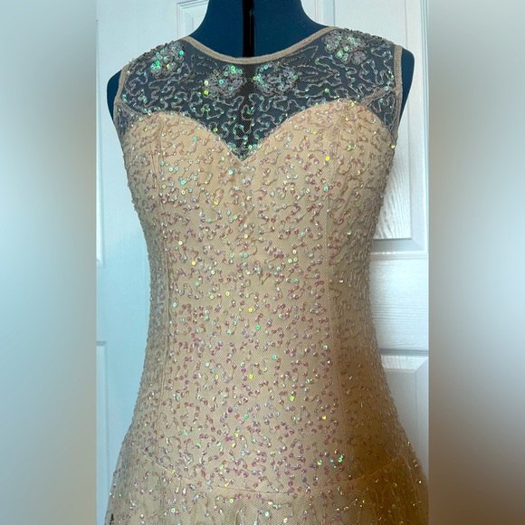 NWT ASOS Flapper Girl 20s style beaded Dress, Drop waist formal dress - Picture 4 of 16